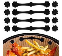 muhogxio Accesorios Airfryer,12 Piezas Hebilla de Silicona Magnética para Freidora de Aaire,para asegurar Papel freidora Aire,Prevent Paper To Burn
