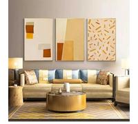 Muholin lienzos abstractos minimalistas para sala de estar,dormitorio,pósteres e impresiones geométricos para decoración de pared del hogar. 40x60cmx3 Sin Marco