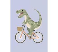 Muholin Perro Avión León En Coche Animal Patineta Tigre En Bicicleta Póster Impresión Lienzo Pintura Impresión Arte de Pared Guardería Habitación Infantil 30x40cm sin marco