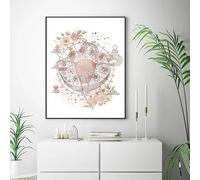 Muholin Pósteres de anatomía femenina,fertilidad,embarazo,impresiones,lienzo,pintura,arte de pared,ginecología,obstetricia,decoración,mural. 60x90cm Sin Marco