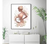Muholin Pósteres de anatomía femenina,fertilidad,embarazo,impresiones,lienzo,pintura,arte de pared,ginecología,obstetricia,decoración,mural. 50x70cm Sin Marco