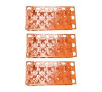 MUHWA Gradilla para Tubos de Centrífuga, 28 Cavida de s, 10/15/50 ml, Naranja, de Laboratorio