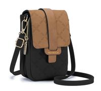 MUIIKOLA Bolso Bandolera Pequeño, Bolso Móvil Mujer con Pantalla Táctil, Bandolera de Piel Sintética con Correa y Pantalla Transparente