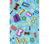 MuiMui A5 Initial I Notebook Hardback Journal with Inspirational Quotes. Lined, Dotted, Graph & Plain Paper Combination - Island Design: Diary for adults teens and kids