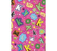 MuiMui A5 Initial K Notebook Hardback Journal with Inspirational Quotes. Lined, Dotted, Graph & Plain Paper Combination - Kiwi Design: Personalised diary for college and university