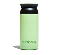 Muitomas Botella térmica de 350 ml - Ligera y portátil de acero, diseño elegante con cierre hermético - Color verde salvia