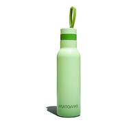 Muitomas, Botella térmica de 500 ml, botella térmica ligera y portátil de acero, botella térmica de diseño elegante con cierre hermético, color verde