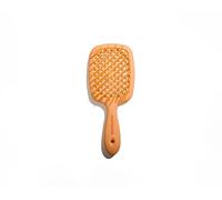 Muitomas, Cepillo para el cabello, cepillo fino con cerdas flexibles y mango ergonómico, cepillo desenredante para cabello liso y rizado, color melocotón Fuzzy