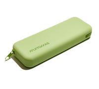 Muitomas, Estuche de Silicona Soft Touch, portalápices Blando con Cierre de Cremallera, Dimensiones compactas 19 x 7,5 cm, Color Verde Salvia