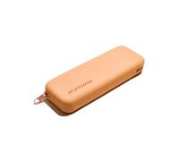 Muitomas, Estuche de silicona Soft Touch, suave portalápices con cierre de cremallera, tamaño compacto 19 x 7,5 cm, color Peach Fuzz