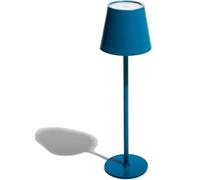 Muitomas, Lámpara de mesa con control táctil e intensidad de la luz ajustable, lámpara de diseño para mesita de noche o escritorio, carga cable USB-C, batería de 1800 mAh, color azul