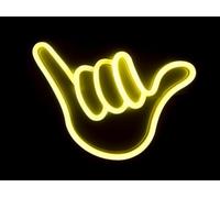 Muitomas, Lámpara de Neón de Pared, Decoración de Pared para Oficina, Estudio o Hogar, Diseño Colorido con Forma de Mano, Potencia 5 W, Entrada CC 5 V