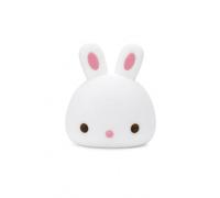 Muitomas Lámpara de Silicona Suave con Forma de Conejo, Lámpara LED Multicolor Táctil para Mesita de Noche, Recargable e Inalámbrica (USB-C), Luz Nocturna para Niños y Dormitorios