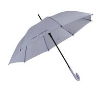 Muitomas Paraguas automático con mango curvado, paraguas antiviento resistente, estructura con varillas de fibra de vidrio, mango ergonómico Soft Touch, elegante para uso diario, lila