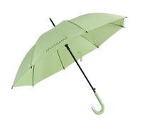 Muitomas Paraguas automático con mango curvado, resistente al viento, estructura con varillas de fibra de vidrio, mango ergonómico Soft Touch, elegante para uso diario, verde salvia