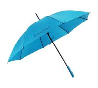 Muitomas Paraguas automático con mango recto, resistente al viento, estructura con varillas de fibra de vidrio, mango ergonómico Soft Touch, paraguas elegante para uso diario, color azul