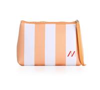 Muitomas Pochette para Mujer en Neopreno a Rayas, bolso de mujer con cierre de cremallera y correa de muñeca, 24 x 16 x 6 cm,