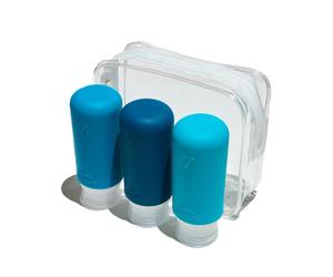 MUITOMAS SET 3PCS TRAVEL BOTTLES BL