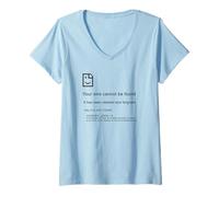 Mujer 1 John 1:9 Sins Cannot Be Found - Christian Faith PC Error Camiseta Cuello V