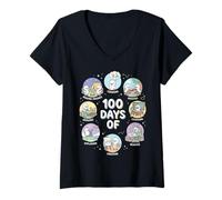 Mujer 100 Days of Being A Silly Goose Camiseta Cuello V