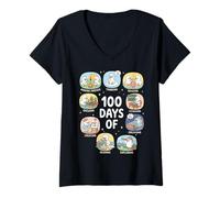 Mujer 100 Days of Being A Silly Goose Camiseta Cuello V