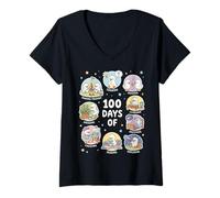 Mujer 100 Days of Being A Silly Goose Camiseta Cuello V