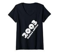 Mujer 18º cumpleaños niño JG 2003 Nacido Camiseta Cuello V