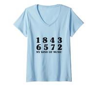 Mujer 18436572 My Kind of Music 18436572 Orden de despido Big Block V8 Camiseta Cuello V