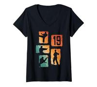 Mujer 19 Cumpleaños Karate Taekwondo 19 Años Niño Artes Marciales Camiseta Cuello V