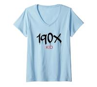 Mujer 190 niños (1900 1901 1902 1903 1904 1905 1906 1907 1908 1909) Camiseta Cuello V
