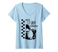 Mujer 2 Tone Ska One Step Beyond Music Checkerboard Camiseta Cuello V