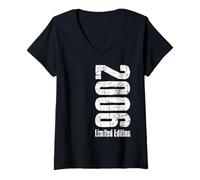 Mujer 20 años Chica Chico 2006 cumpleaños 20 Edition Limitada 2006 Camiseta Cuello V