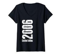 Mujer 20 años Chica Chico 2006 cumpleaños 20 Edition Limitada 2006 Camiseta Cuello V