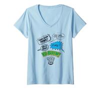 Mujer 2000 AD Judge Dredd Retro Comic Citas Camiseta Cuello V