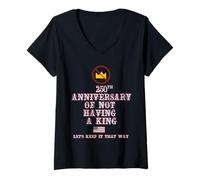 Mujer 250 Aniversario DE NO Tener UN Rey Camiseta Cuello V