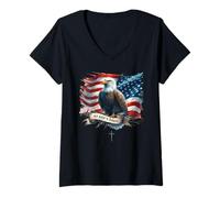 Mujer 250 Years by God'S Grace Family 1776-2026 Birthday American Camiseta Cuello V