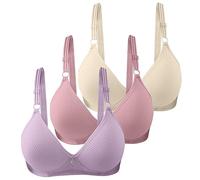 Mujer 3 Piezas Bralettes Cómodos sin Aros sin Costuras Sujetador Deportivo con Almohadillas para Yoga