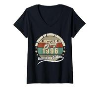 Mujer 30 Cumpleaños Julio 1996 Vendimia 30 años Legendary Camiseta Cuello V
