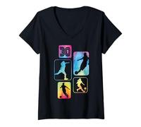 Mujer 30 Cumpleaños Mujer Futbolista Fútbol 30 Años Camiseta Cuello V