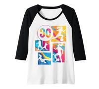 Mujer 30 Cumpleaños Mujer Futbolista Fútbol 30 Años Camiseta Manga Raglan