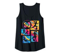 Mujer 30 Cumpleaños Mujer Futbolista Fútbol 30 Años Camiseta sin Mangas