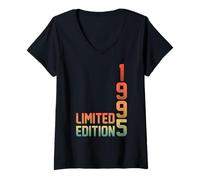 Mujer 30th Birthday Gifts Men Women 30 Years Old Vintage 1995 Camiseta Cuello V