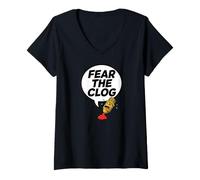 Mujer 3D Printer Nozzle Fear The Clog Extruder Filament Design Camiseta Cuello V