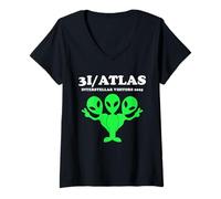 Mujer 3I Atlas Cometa Alien Interestelar 3I Atlas Camiseta Cuello V