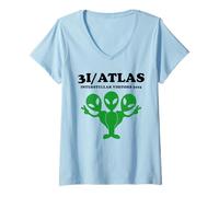 Mujer 3I Atlas Cometa Alien Interestelar 3I Atlas Camiseta Cuello V
