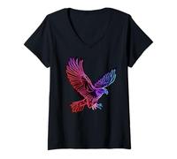 Mujer 4 de julio Patriot USA Patriotic Independence Day Camiseta Cuello V