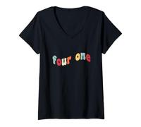 Mujer 41 Meme 4 1 Cuatro Uno Gracioso Gen Z Jerga 4167 67 6 7 Seis Siete Camiseta Cuello V