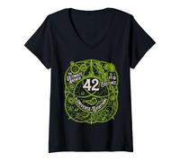 Mujer 42 Respuesta a la Vida El Universo y Todo Camiseta Cuello V