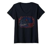 Mujer 4th of July Spilling The Tea Since 1773 American Flag Camiseta Cuello V