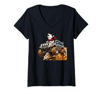 Mujer 4x4 Off Road Driving Dog Lover Mujeres Hombres Divertido Offroading Camiseta Cuello V